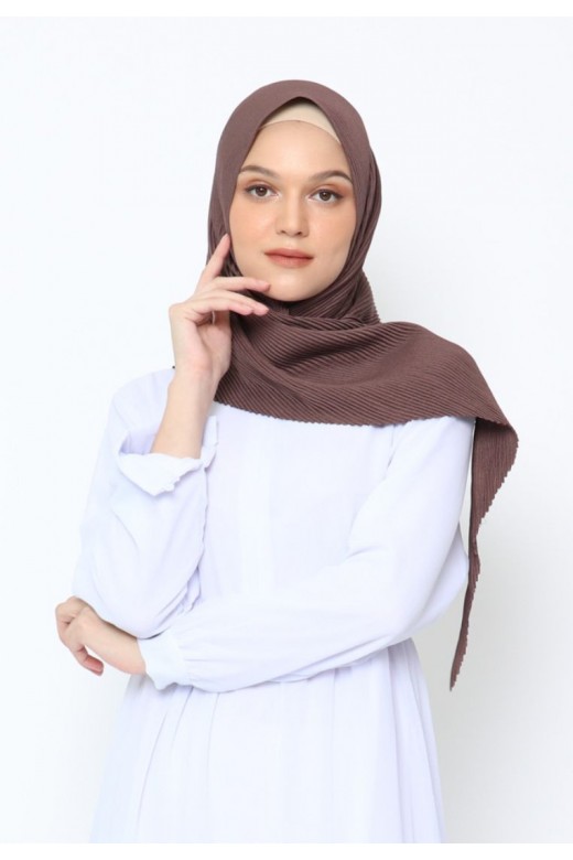 Suria Segitiga Instan Pleats Rosewood